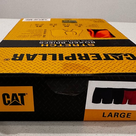 Men’s CATERPILLAR STRETCH BOXER BRIEFS with contour pouch - NIB - Size: L - Picture 7 of 8